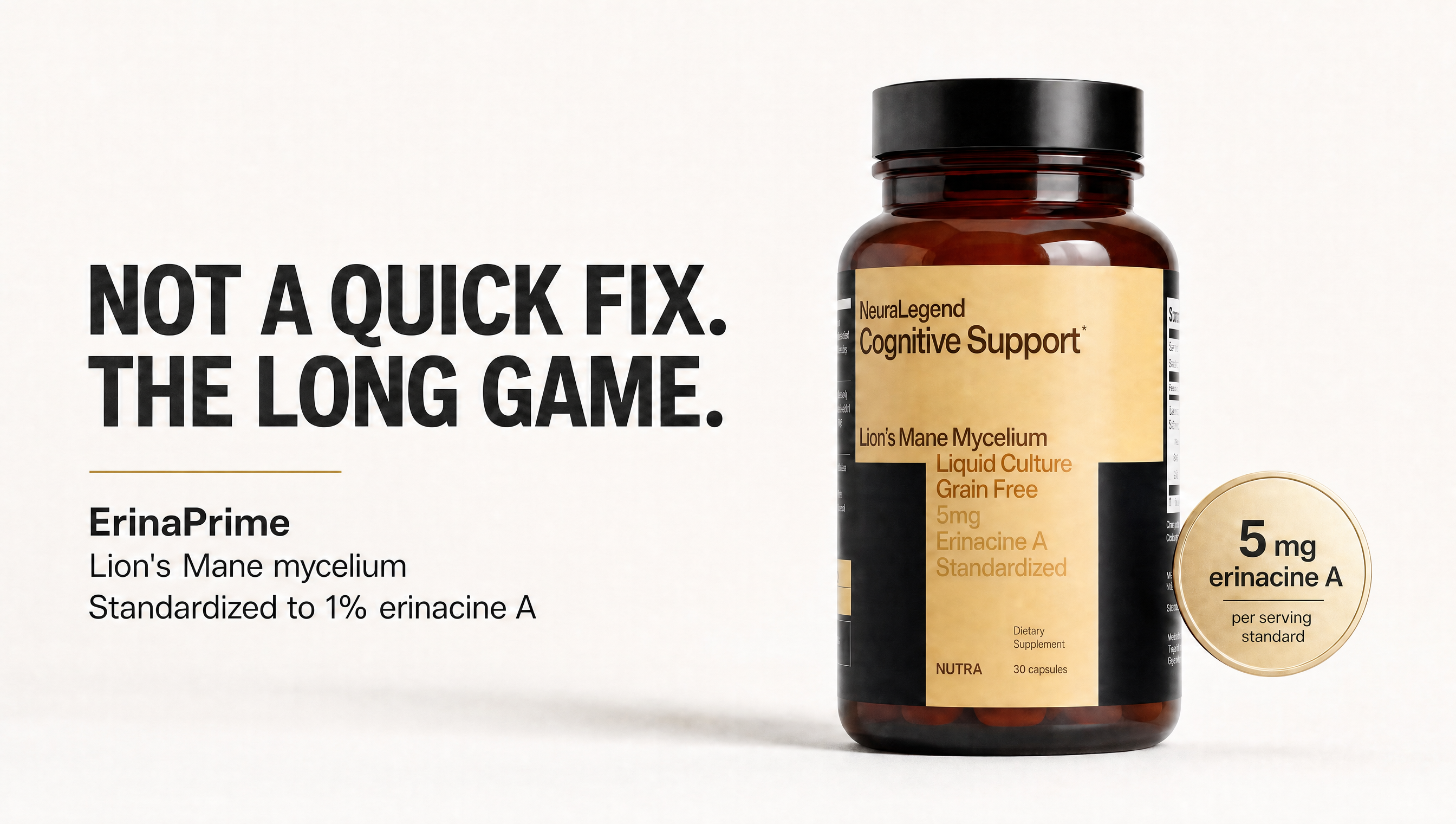 Erinacine A Is Not a Quick-Fix Nootropic | ErinaPrime
